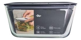 Assadeira Refratário Com Tampa 2,4L- Forno E Fritadeira Air Fryer Pote Vidro Temperado Hermético Multiuso OU Assadeira Refratário Com Tampa 2,4L- Forno E Fritadeira Air Fryer Pote Vidro Temperado Hermético Multiuso OU