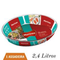 Assadeira Refratário de Vidro 2,4L Marinex Assados Nadir