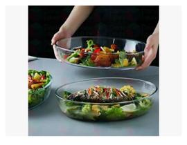 Assadeira Refratario Oval De Vidro 2800ml