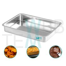 Assadeira Retangular Alta nº1 Alumínio Sustentável para Assados, Bolos, Lasanhas, Cozimento Uniforme, Fácil Limpeza, Para Uso Caseiro ou Profissional Assadeira Retangular Alta nº1 Alumínio Sustentável para Assados, Bolos, Lasanhas, Cozimento Uniforme, Fácil Limpeza, Para Uso Caseiro ou Profissional