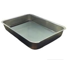 ASSADEIRA RETANGULAR ALUMINIO 28x3x19CM AS-13 FORMA DE BOLO ASSADEIRA RETANGULAR ALUMINIO 28x3x19CM AS-13 FORMA DE BOLO