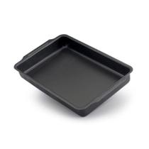 Assadeira Retangular Antiaderente Teflon Preto Nº 01 29x19cm (Bolos e Alimentos Não Grudam)