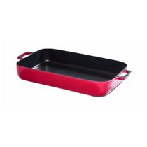 Assadeira Retangular Antiaderente Vermelha N01 21x30x5cm