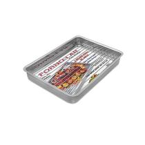 Assadeira retangular c/grelha forno lar 39x27x5 abc