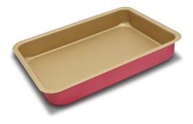 Assadeira Retangular Cereja E Creme Nº 01