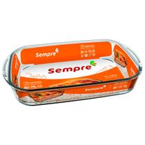 Assadeira Retangular de Vidro Tradicional Sempre 4 Litros - Nadir 6822/037