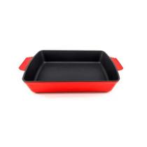 Assadeira retangular em ferro Haus Concept Sauté 33,5cm vermelho