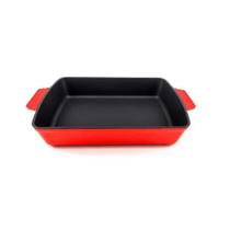 Assadeira retangular em ferro Haus Concept Sauté 39cm vermelho