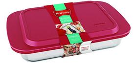 Assadeira Retangular Funda Lasanha 5lts Vidro C/tampa Nadir