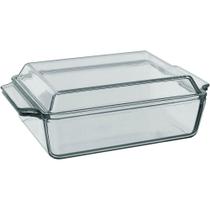 Assadeira Retangular Home & Co 1,5l Com Tampa De Vidro