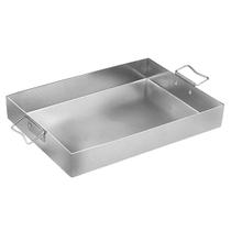 Assadeira Retangular Hotel ABC com Alça em Alumínio 60x40 cm