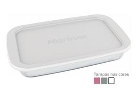 Assadeira Retangular Média 2,2L c/ Tampa Plástica Marinex GD16534251N