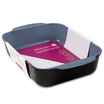 Assadeira retangular preta 30x22cmhercules Assadeira retangular preta 30x22cmhercules
