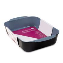 Assadeira Retangular Studio em Alumínio Fundido e Revestimento Antiaderente Cerâmico Preto 25x20x6,5cm 2,6L - Hércules