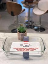 Assadeira retangular Temqter em vidro borossilicato 4,5L