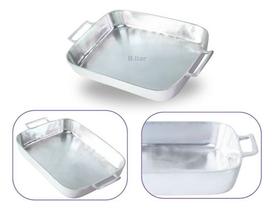 Assadeira Tabuleiro Forma De Assar Alumínio Batido Fundido