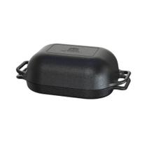 Assadeira Tampa Ferro Multiuso Levain Pão Rosca 2em1 33x26cm. - Qualidade Superior