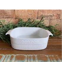 Assadeira Travessa Refrataria Porcelana Branca 21x21x7cm e 1.75litros Germer Assadeira Travessa Refrataria Porcelana Branca 21x21x7cm e 1.75litros Germer