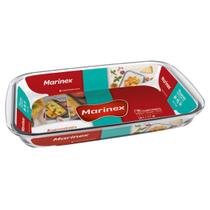 Assadeira Travessa Retangular Vidro Temperado 1,6L Marinex Assadeira Travessa Retangular Vidro Temperado 1,6L Marinex