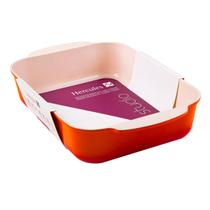 Assadeira Trevessa Hercules Retangular Laranja Antiaderente Ceramico 35X24cm 5,4L