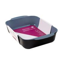 Assadeira Trevessa Hercules Retangular Preta Antiaderente