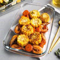 Assadeira Vidro 3L Retangular Casa Vita Forno Assados Saladeira 1UNI