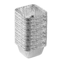 Assadeiras PLASTICPRO, alumínio descartável, 10,8 x 10,8 x 5 cm, pacote 50