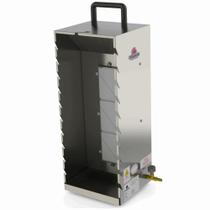 Assador A Gás Progás PR-199 G Em Aço Inox 10 Espetinhos P6398