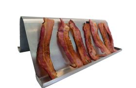 Assador De Bacon Para Hambúrguer E Churrasco Inox Escovado