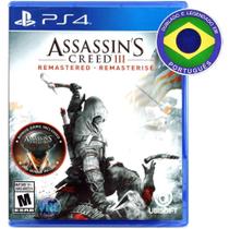 Assassins Creed III 3 PS 4 Remasterizado Mídia Física Dublado em Português