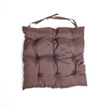Assento Almofada Cadeira Sofá Fita Para Amarrar Grande Cheia 40x40cm Presente