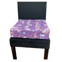 Assento almofada criança unicórnio lilás kippy baby