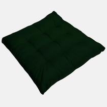 Assento Almofada Decorativa Futon Para Cadeira Banco Banqueta Pallet Poltrona Sofa Pic Nic Futton 40x40cm Confortável Macia Com Fitinha De Amarrar - Artesanal Teares