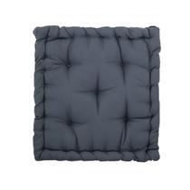 Assento Almofada Futon Turca 40x40x10cm - Chumbo