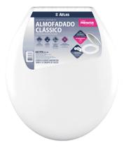 Assento Almofadado Atlas Primafer Clássico Oval Branco Liso