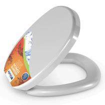 Assento Almofadado Fast Cinza Claro Tampa para Vaso Deca Assento Almofadado Fast Cinza Claro Tampa para Vaso Deca