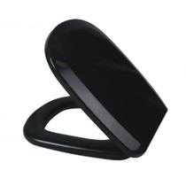 Assento Almofadado Nexo Preto Tampa para Bacia Roca Assento Almofadado Nexo Preto Tampa para Bacia Roca