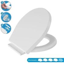 Assento Almofadado Oval Soft Close Astra Branco Assento Almofadado Oval Soft Close Astra Branco