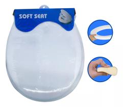 Assento Almofadado Sanitário Macio Universal Oval Simples Resistente Para Privada