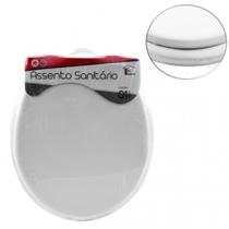 Assento almofadado universal branco para vaso sanitário todos os modelos