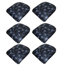 Assento Avulso Estofado para Cadeira Kit 6 Un Almofadado Acolchoado Tecido material sintético Assento Avulso Estofado para Cadeira Kit 6 Un Almofadado Acolchoado Tecido material sintético