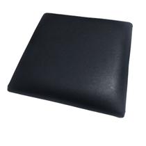 Assento Cadeira Estofado Banco/Banqueta 30cm em material sintético Cor:Preto