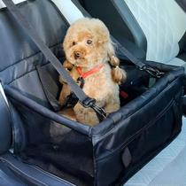 Assento Cadeirinha Transporte Protetor Pet Carro Viagem Cães Gatos Cor:Preto Assento Cadeirinha Transporte Protetor Pet Carro Viagem Cães Gatos Cor:Preto