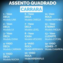 Assento Carrara/Nuova/Lk Termofixo Soft Close Preto Fosco ADCN94SC
