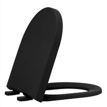 Assento Carrara Termofixo Soft Close Preto Fosco ADCN94SC