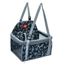 Assento Carro 10kg Transpet Tubline Cadeira Pets Camuflado