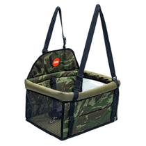 Assento Carro 15k Transpet Big Tubline Cadeira Pet Camuflado