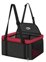 Assento Carro Cães 15kg Transpet Big Tubline Cadeira Vermelha Preta