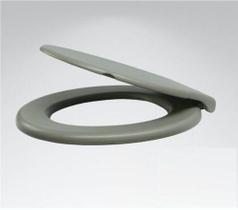 Assento Cinza Para Vaso Sanitário privada Oval - ALUMASA Assento Cinza Para Vaso Sanitário privada Oval - ALUMASA