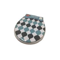 Assento com Tampa Sanitário Universal Almofadado Decorado - Clink Assento com Tampa Sanitário Universal Almofadado Decorado - Clink